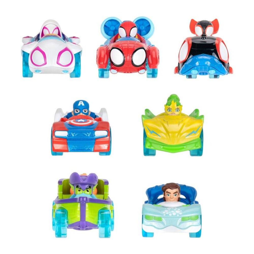 Spidey and His Amazing Friends Diecast Water Webs Toy Vehicle 7pk
